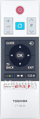 Comando à distância original TOSHIBA CT-8534 (30099655)