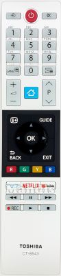 Comando &agrave; dist&acirc;ncia original TOSHIBA CT-8543 (30101775)