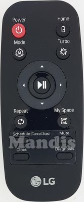 Comando à distância original LG AKB73616014