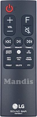 Comando à distância original LG AKB75595312