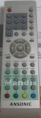 Comando &agrave; dist&acirc;ncia original ANSONIC LCD197TDTW