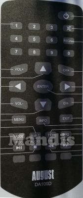 Comando &agrave; dist&acirc;ncia original AUGUST DA100D