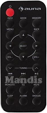 Comando &agrave; dist&acirc;ncia original AUNA iAdapt320