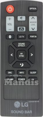 Comando à distância original LG COV30748146