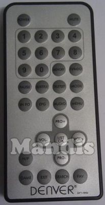 Comando à distância original DENVER DFT700DBLACK
