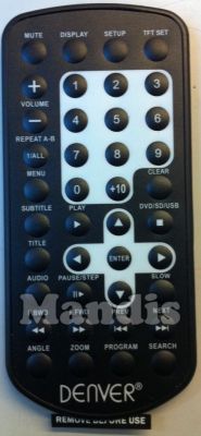 Comando à distância original DENVER MTW746TWIN