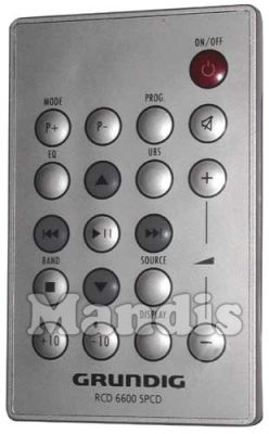 Comando à distância original GRUNDIG RCD6600SPCD (720117139000)