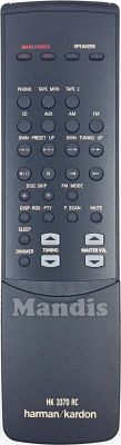 Comando &agrave; dist&acirc;ncia original HARMAN KARDON HK3370RC