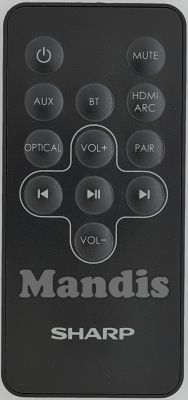 Comando à distância original SHARP HTSB95