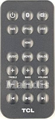 Comando à distância original TCL MA06250AG18RC1