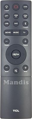 Comando à distância original TCL RC1 (MA06TS8TSPN18)