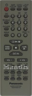 Comando à distância original PANASONIC N2QAYB000142