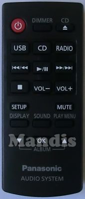 Comando à distância original PANASONIC N2QAYB000948