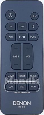 Comando à distância original DENON RC-1242 (919307102270S)