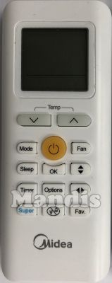 Comando &agrave; dist&acirc;ncia original MIDEA RG70ABGEF