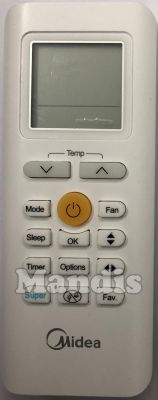 Comando &agrave; dist&acirc;ncia original MIDEA RG70A1BGEF