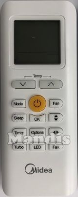 Comando &agrave; dist&acirc;ncia original MIDEA RG70C2-BGEF