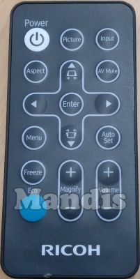 Comando &agrave; dist&acirc;ncia original RICOH IR28012 (PJS2340)