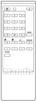 Comando à distância original SONY RM 614 (A1009106A)