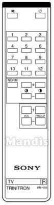 Comando à distância original SONY RM 656 (A1470810A)
