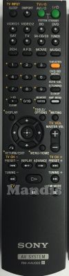 Comando à distância original SONY RM-AAU022