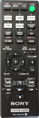Comando à distância original SONY RM-AMU214 (A2060834A)