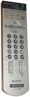 Comando à distância original SONY RM980 (147899113)