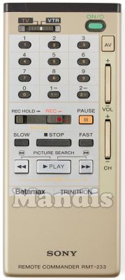 Comando à distância original SONY RMT-233 (A6765646A)