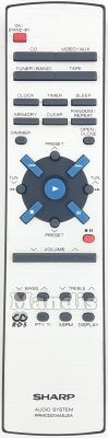 Comando à distância original SHARP RRMCG0044SJSA