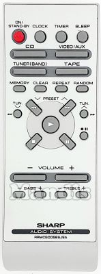 Comando à distância original SHARP RRMCG0056SJSA