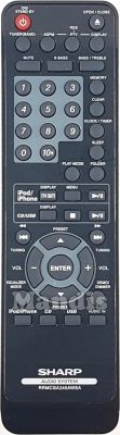 Comando à distância original SHARP RRMCGA245AWSA