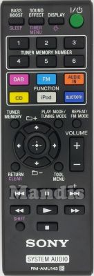 Comando à distância original SONY RM-AMU145 (149001811)