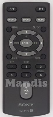Comando à distância original SONY RM-X172 (148015024)