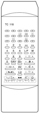 Comando &agrave; dist&acirc;ncia original ANSONIC TC 118