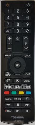 Comando à distância original TOSHIBA CT-8046 (30087643)