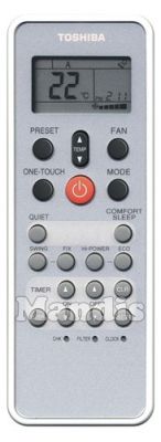 Comando &agrave; dist&acirc;ncia original TOSHIBA RAS107SKVE3