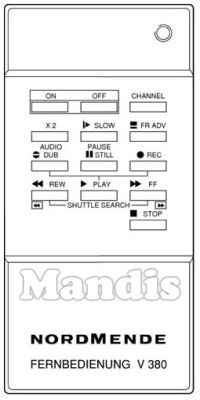 Comando à distância original THOMSON V 380 (272444) Comando à distância original THOMSON V 380 (272444)
