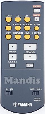 Comando à distância original YAMAHA RAV24 (WH30450)