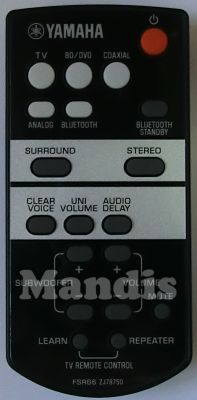 Comando à distância original YAMAHA FSR66 (ZJ787500)