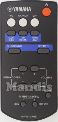 Comando à distância original YAMAHA FSR62 (ZC949400)