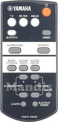 Comando à distância original YAMAHA FSR73 (ZP807600)
