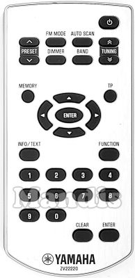 Comando à distância original YAMAHA ZV22220 (ZV222200)