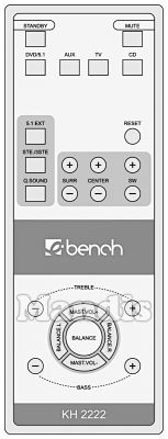 Comando &agrave; dist&acirc;ncia original EBENCH KH 2222