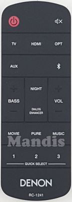 Comando à distância original DENON RC-1241 (943307102310S)
