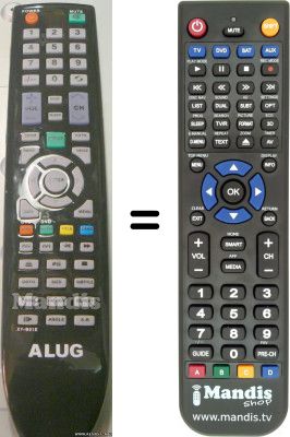 Comandos &agrave; dist&acirc;ncia equivalente ALUG XY-B01E