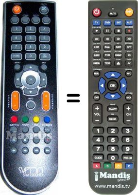 Comandos &agrave; dist&acirc;ncia equivalente Sveon SPM1200HD