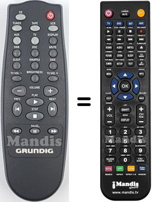 Comandos à distância equivalente 313914855651