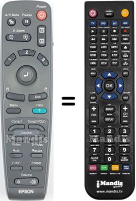 Comandos à distância equivalente 6006170