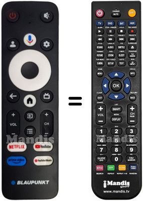 Comandos &agrave; dist&acirc;ncia equivalente Blaupunkt 32WGC5520S