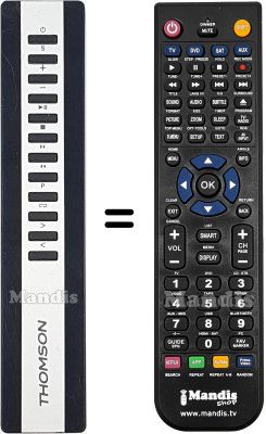 Comandos à distância equivalente MIC01 Comandos à distância equivalente MIC01